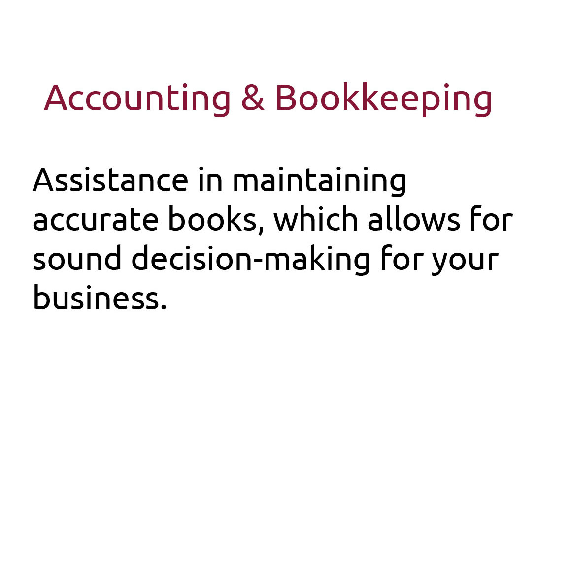 accounting & bookkeeping
